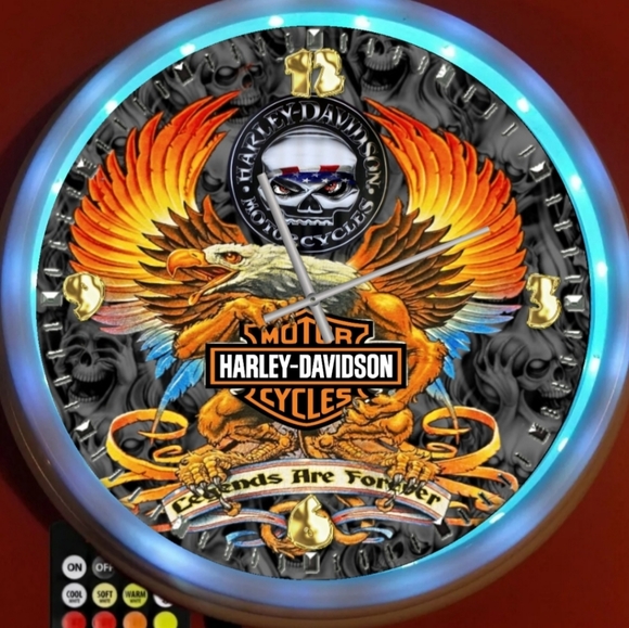 Harley Davidson clock - Picture 2 of 4